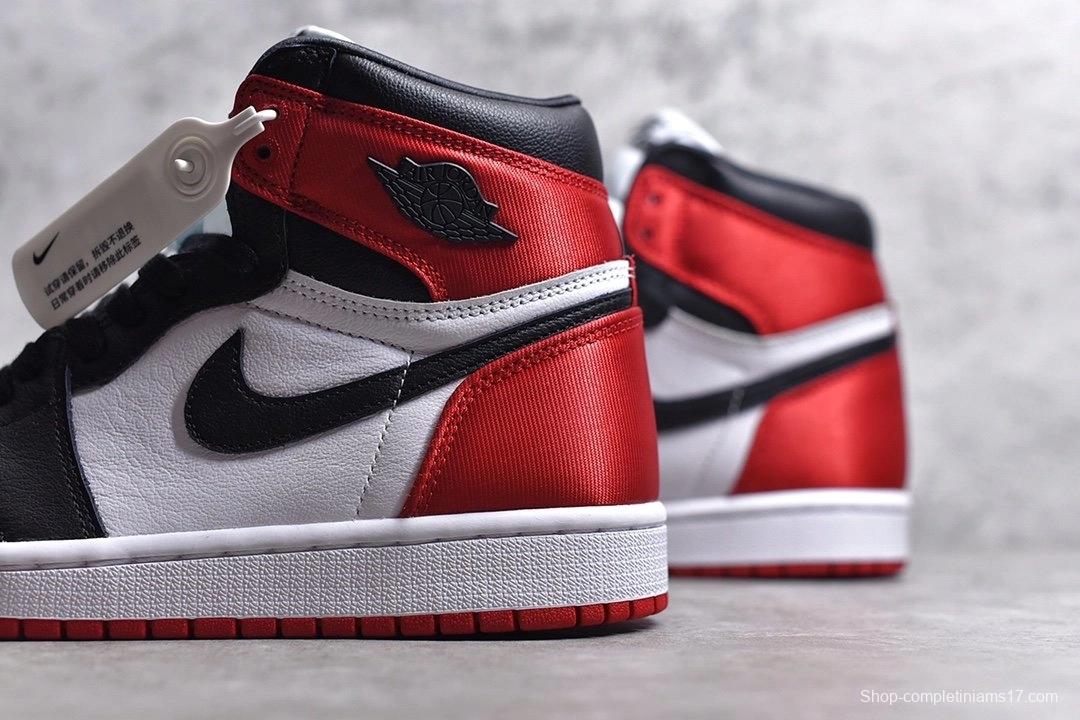 Air Jordan 1 Satin Black Toe