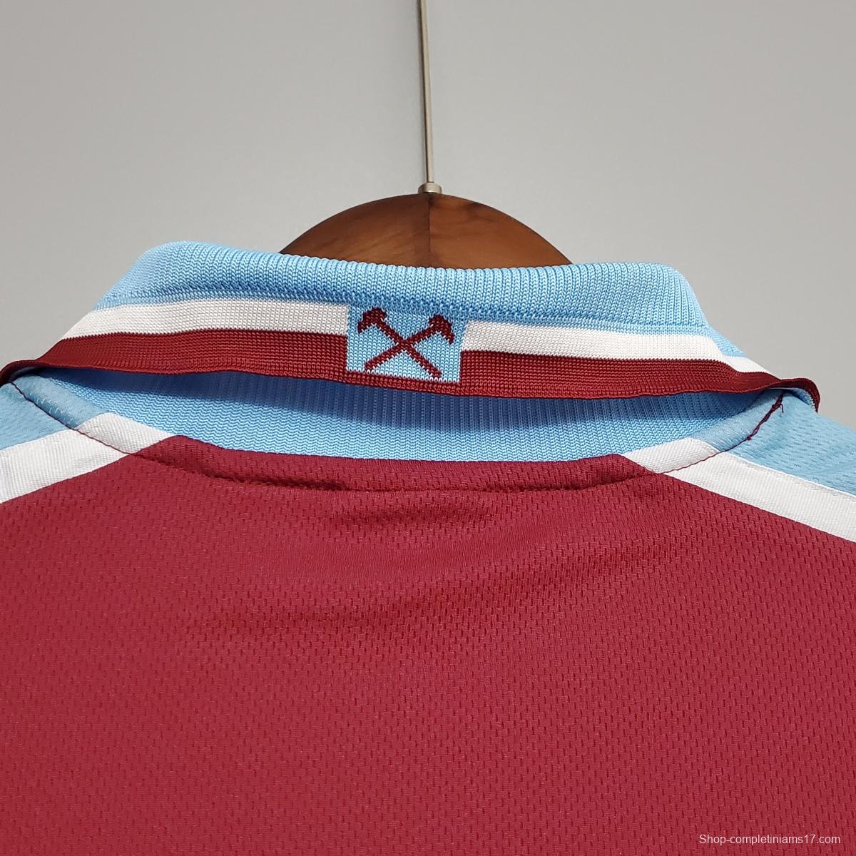 Retro 99/01 West Ham United home Soccer Jersey