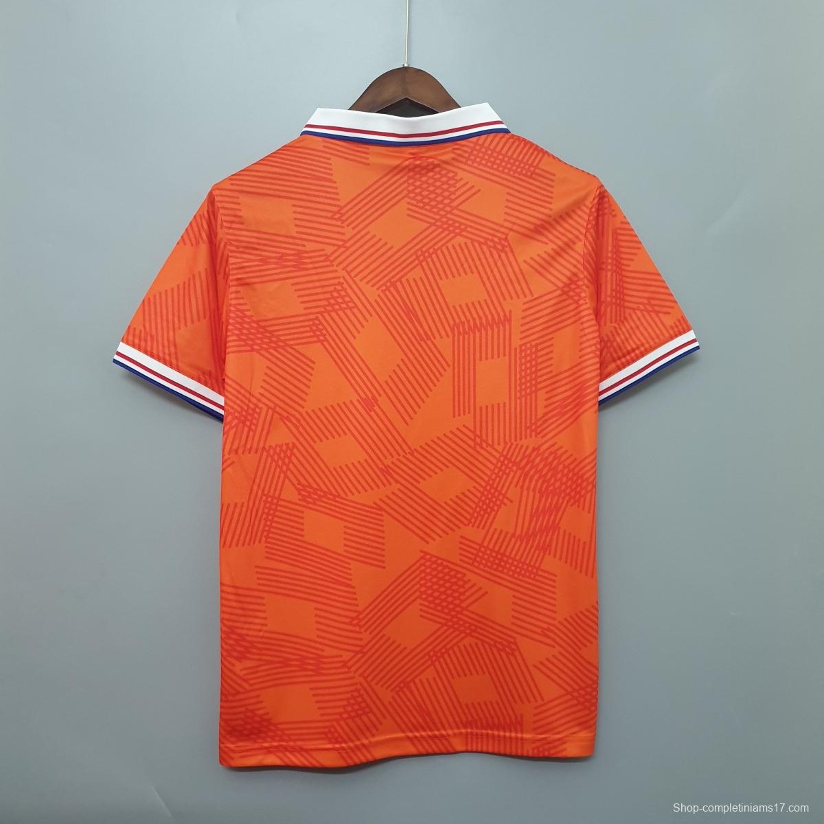 Netherlands 1991 retro shirt home Soccer Jersey