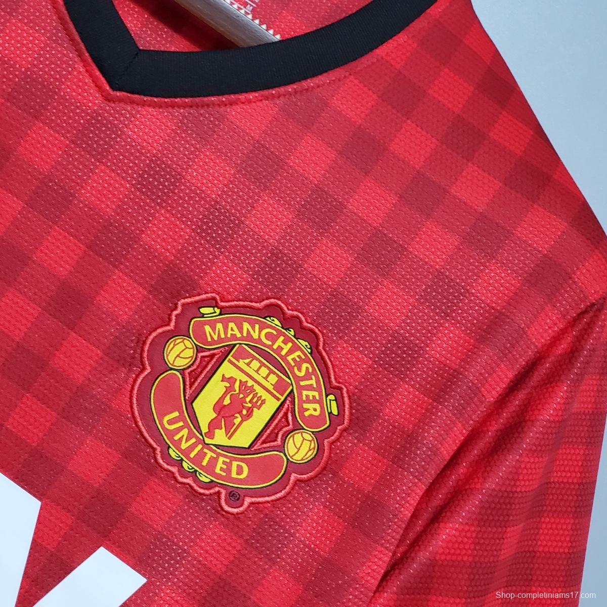 Retro 12/13 Manchester United home Soccer Jersey