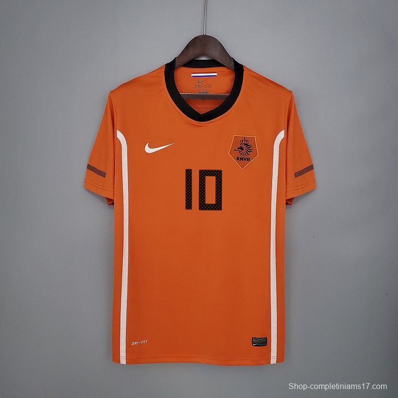 Retro Netherlands 2010 home Soccer Jersey