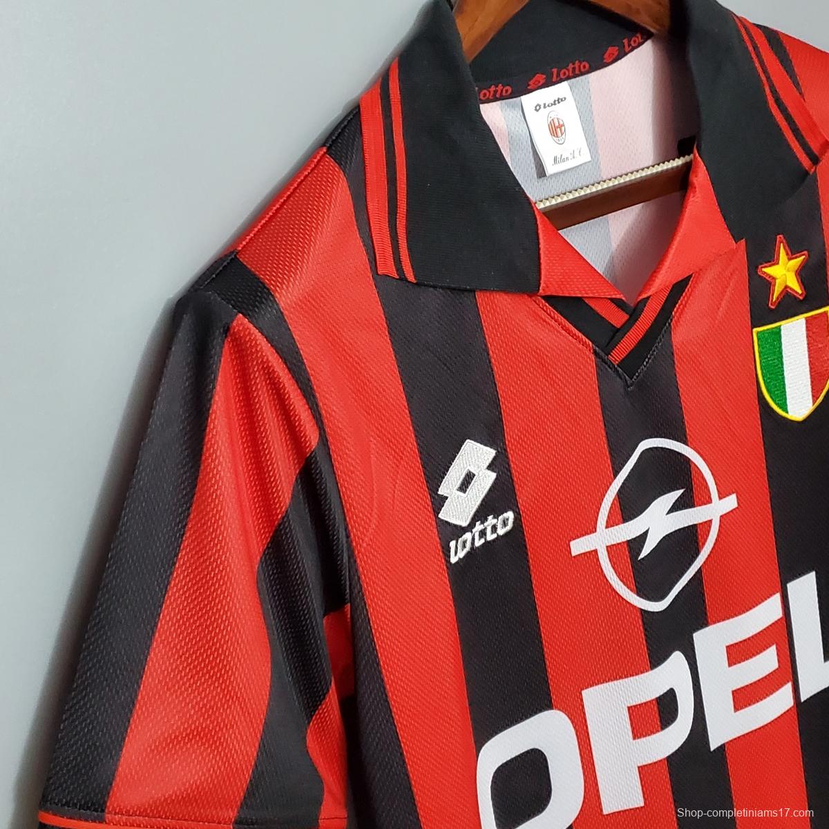 Retro 96/97 AC Milan home Soccer Jersey