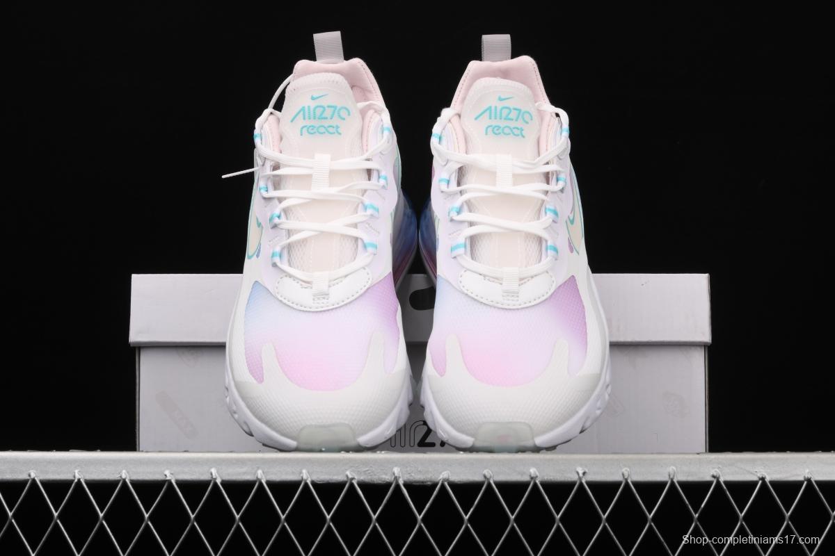NIKE Air Max 270React new high-frequency mesh function half-palm air cushion cushioning running cloth shoes CK6929-100