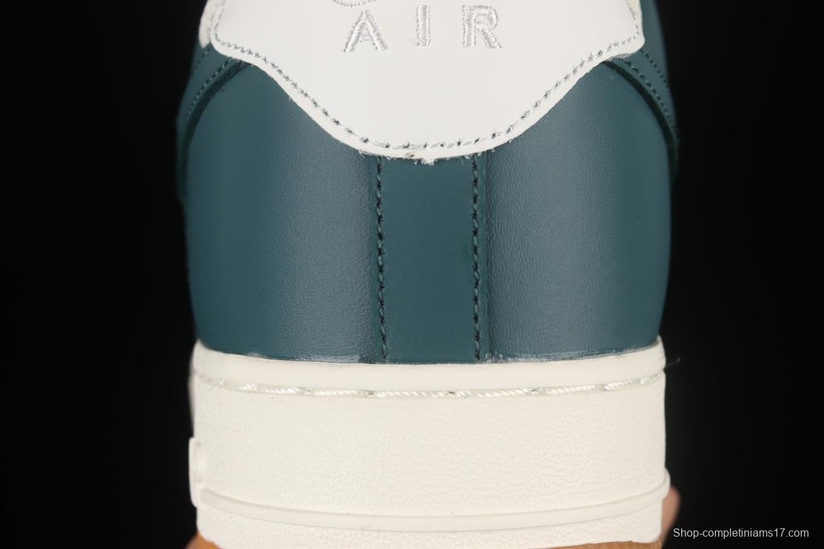 NIKE Air Force 1x07 Low rice white, dark green, low-top casual board shoes AQ2312-306