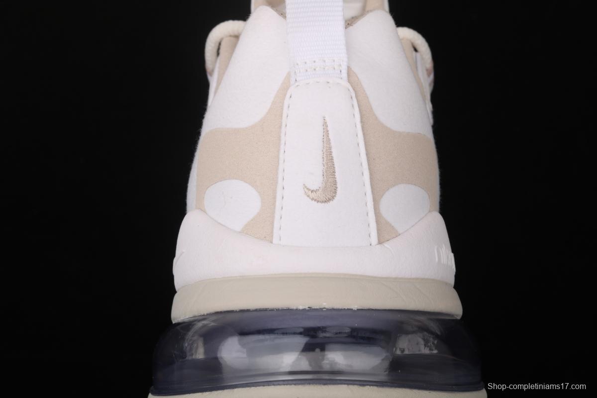 NIKE Air Max 270React new high-frequency mesh hollowing out function half-palm air cushion running shoes CJ0619-102