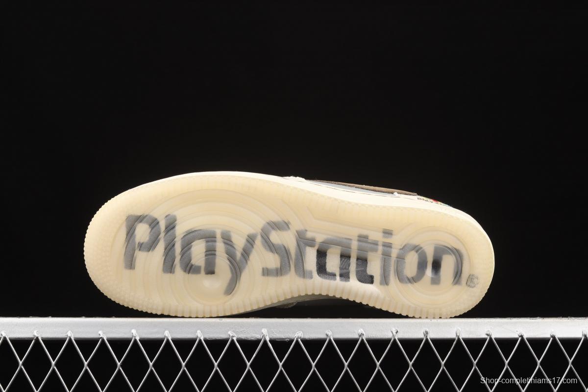 Travis Scott x Sony PlayStation 5 x NIKE Air Force 11607 Low PS5 Slam Dunk Series low side Classic Leisure Sports Board shoes BQ5826-208