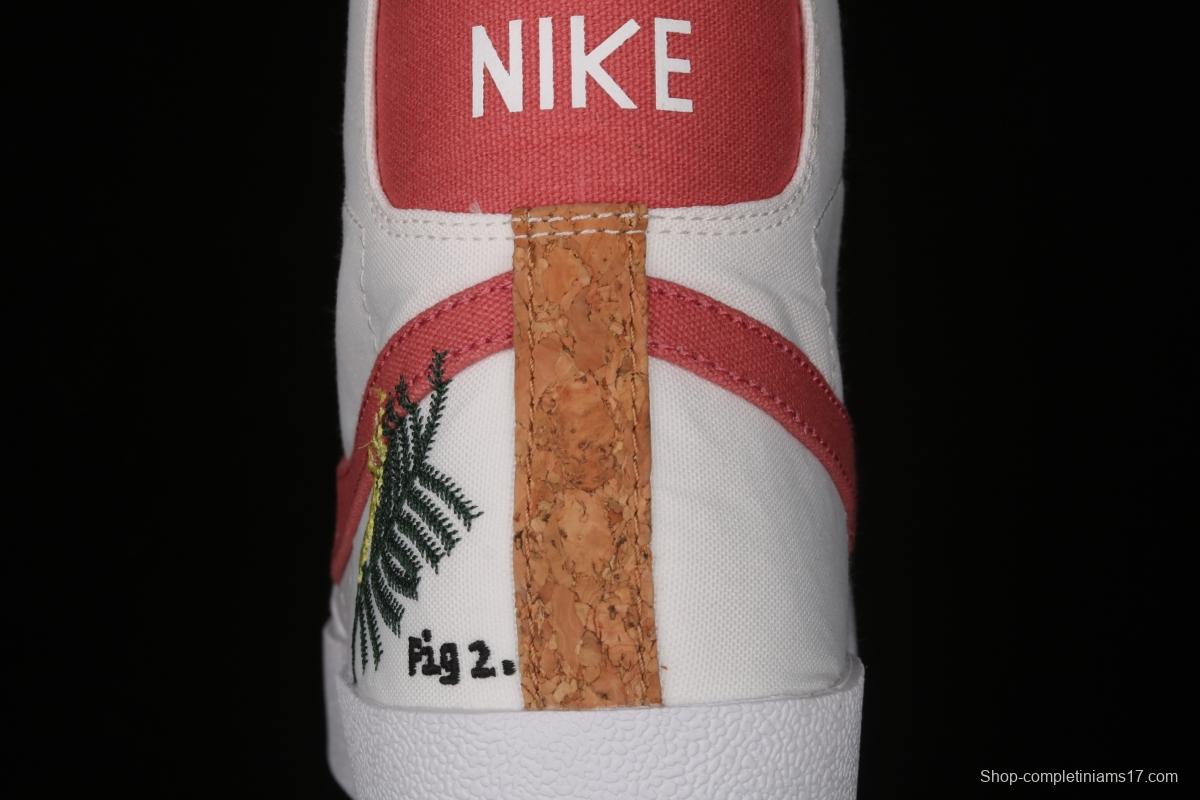 NIKE Blazer Mid '1977 SE Trail Blazers classic high-top canvas all-purpose leisure sports board shoes DC9265-101,