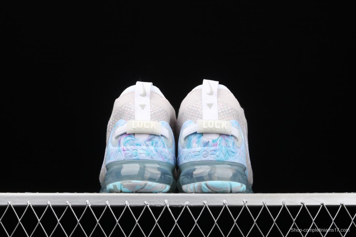 NIKE Air Vapormax 2020 Flyknit fly-woven fast lace full-palm air cushion jogging shoes CJ6740-100