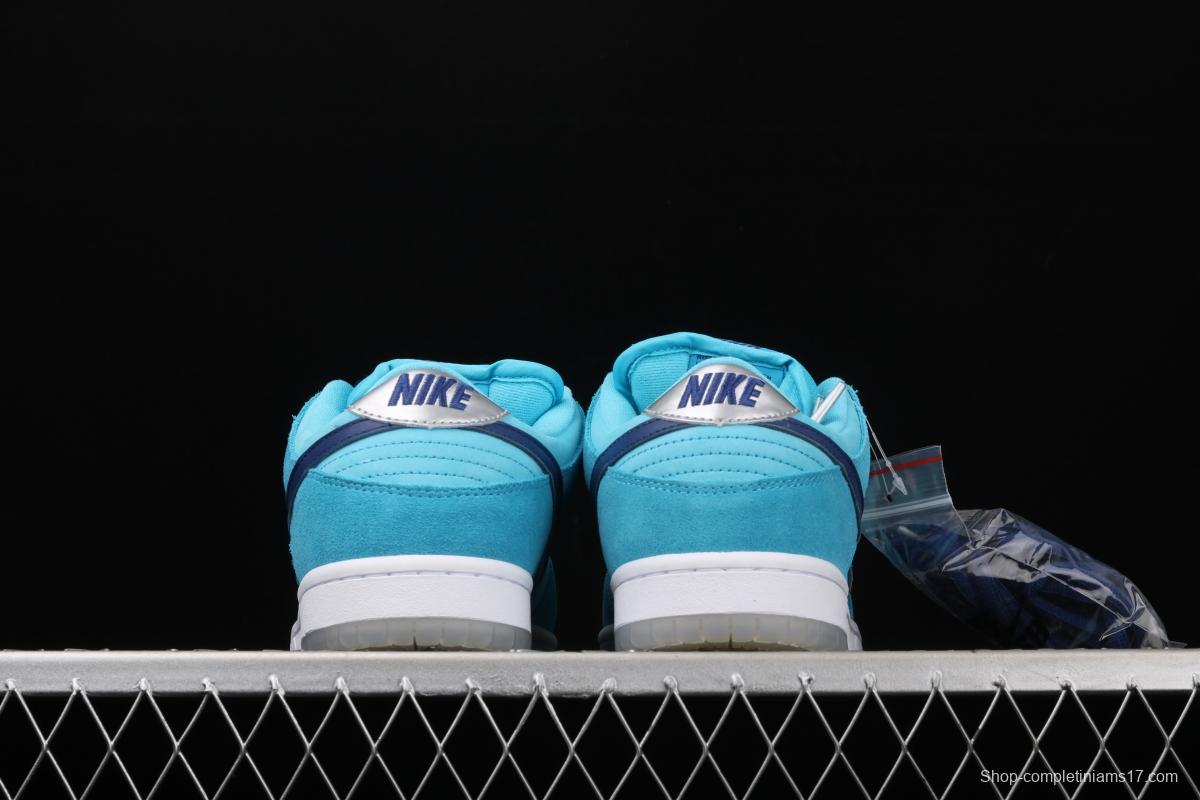 NIKE SB DUNK Low Pro sky blue wool-like low-top casual board shoes BQ6817-400
