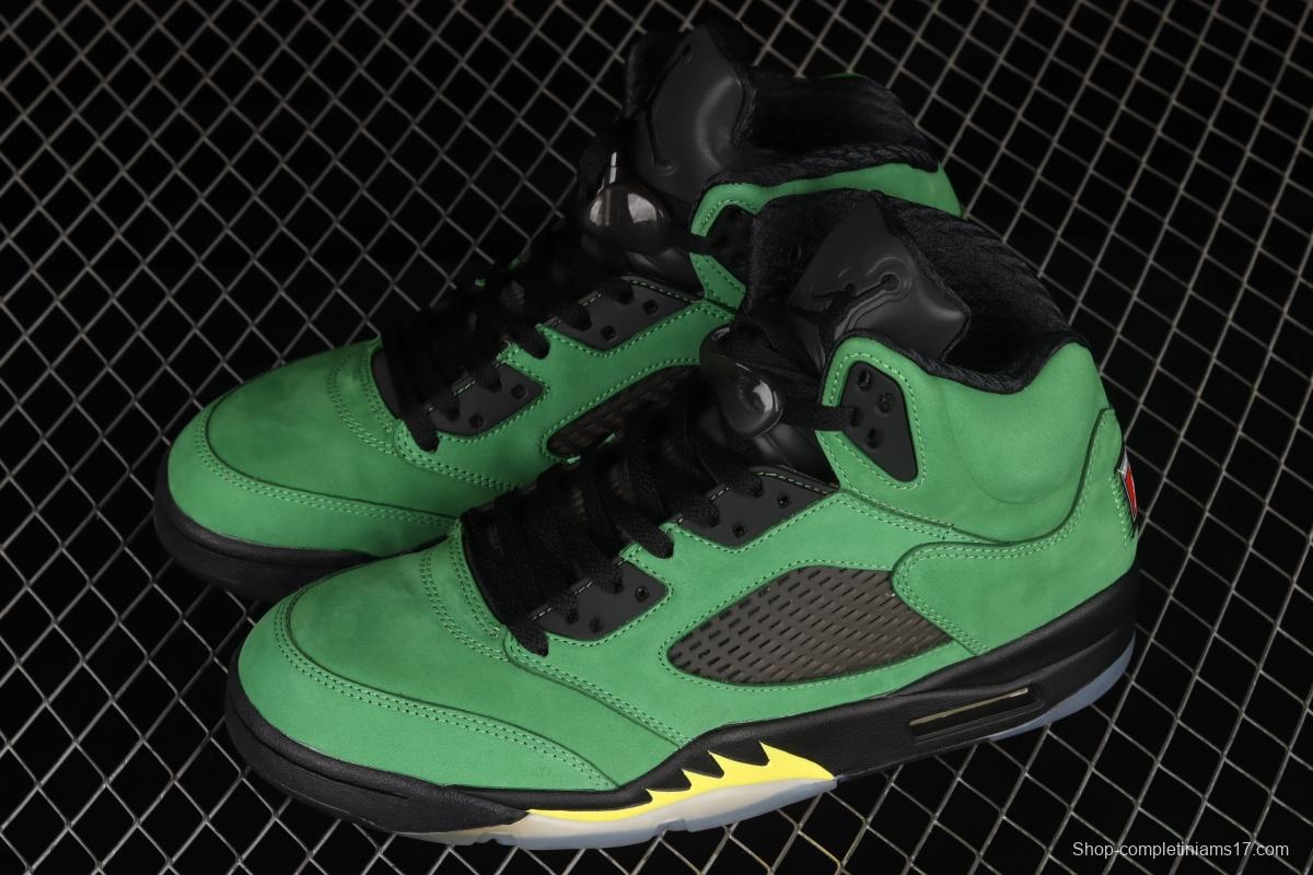 Air Jordan 5 SE Oregon Ducks Oregon Apple Green CK6631-307