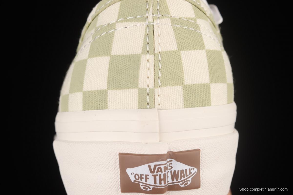 Vans Authentic Anaheim series classic green and white checkered low-top casual board shoes VN0A5HZS9F0