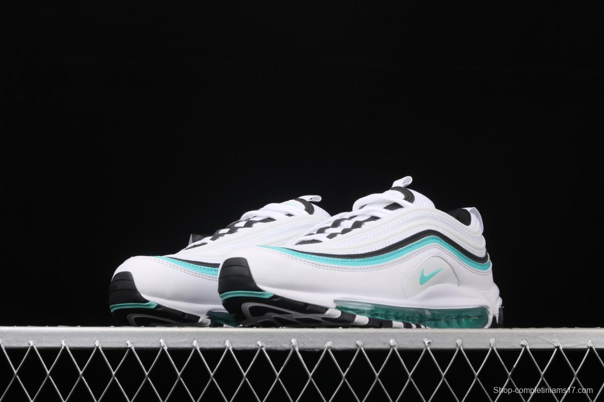 NIKE Air Max 97 White and green bullet air cushion running shoes CZ3574-130