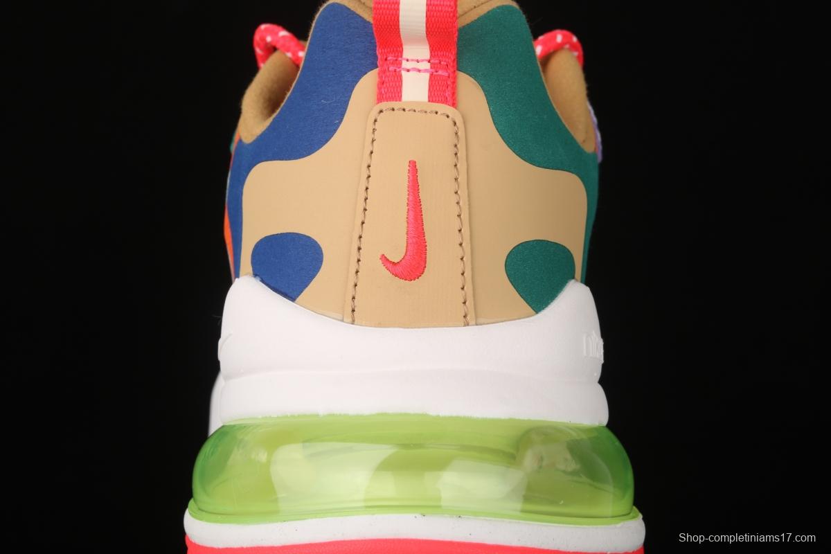 NIKE Air Max 270React new high-frequency mesh function half-palm air cushion cushioning running cloth shoes CQ4805-071