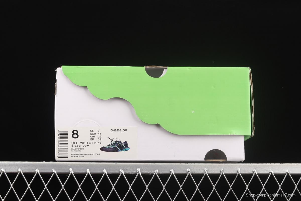 OFF-White x NIKE Blazer Low co-branded deconstruction style trailblazer low upper shoes DH7863-001