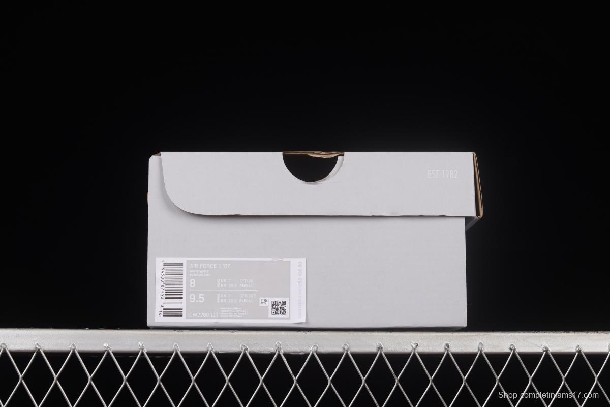 NIKE Air Force 1 '07 Low Classic All White Low Top Casual Sneakers CW2288-111