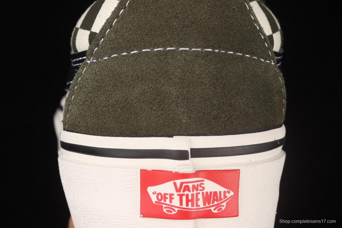 Vans Suede Sk8-Low light green checkerboard low-top casual board shoes VN0A4UUK2V5