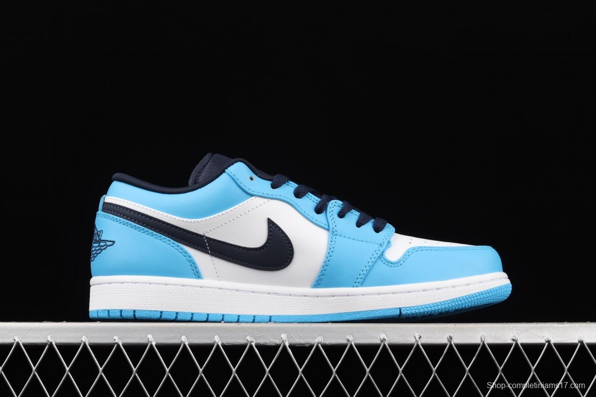 Air Jordan 1 Low North Carolina low-top cultural leisure sports shoes 553558-144