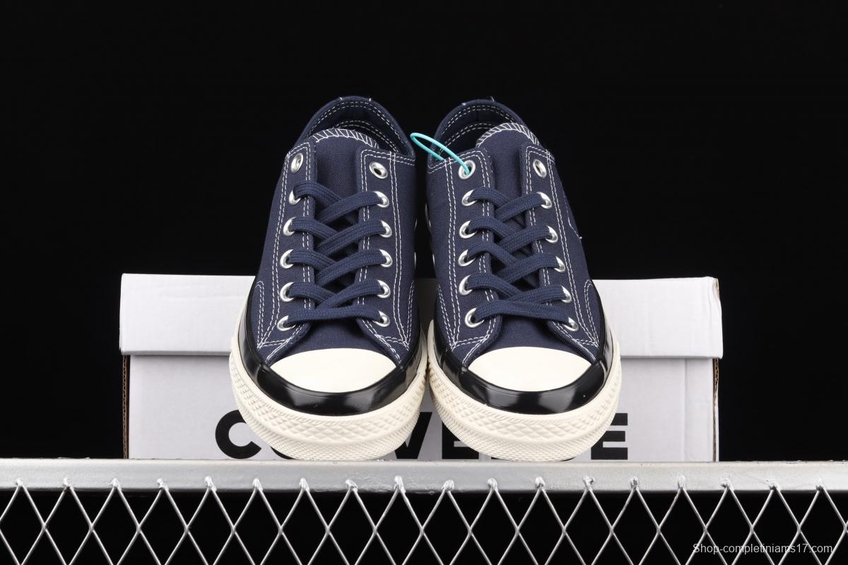 Fragment x Moncler x Converse 1970 S Fujiwara Hiroshi Fujiwara Tripartite name Classic low-top canvas shoes 172323C