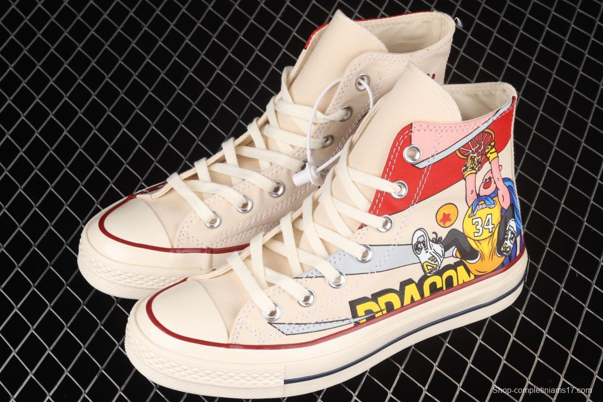 Converse x Seven Dragon Balls comics co-named limited edition high-top casual board shoes 167781C