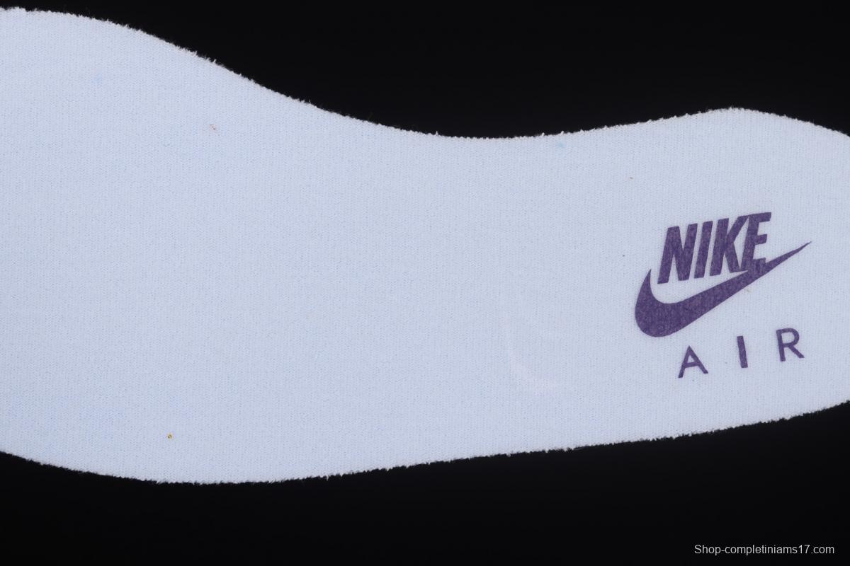 NIKE Air Flight 89 White and Purple Air cushion Basketball shoes CN0050-101