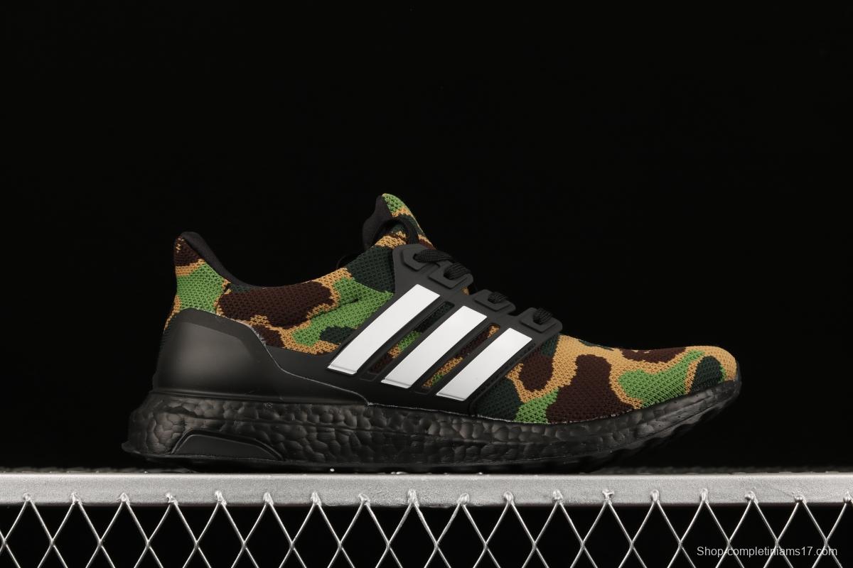 Bape x Adidas Ultra Boost Green Camo F35097 1.0 early generation UB leisure sports jogging shoes