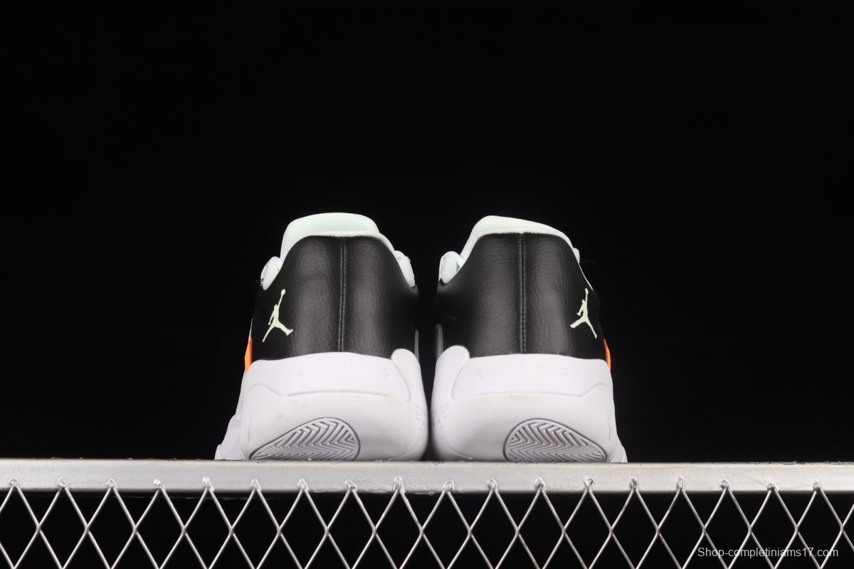 Air Jordan 11 CMFT Low 1 white, black and green low-side anti-skid shock absorber basketball shoes CW0784-300