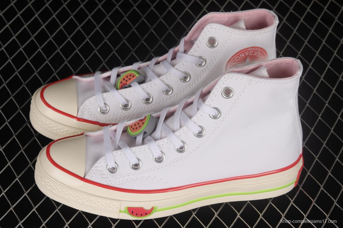 Converse Chuck 70 Hi Fruit Platter Watermelon Red High Top Casual Sneakers A02297C