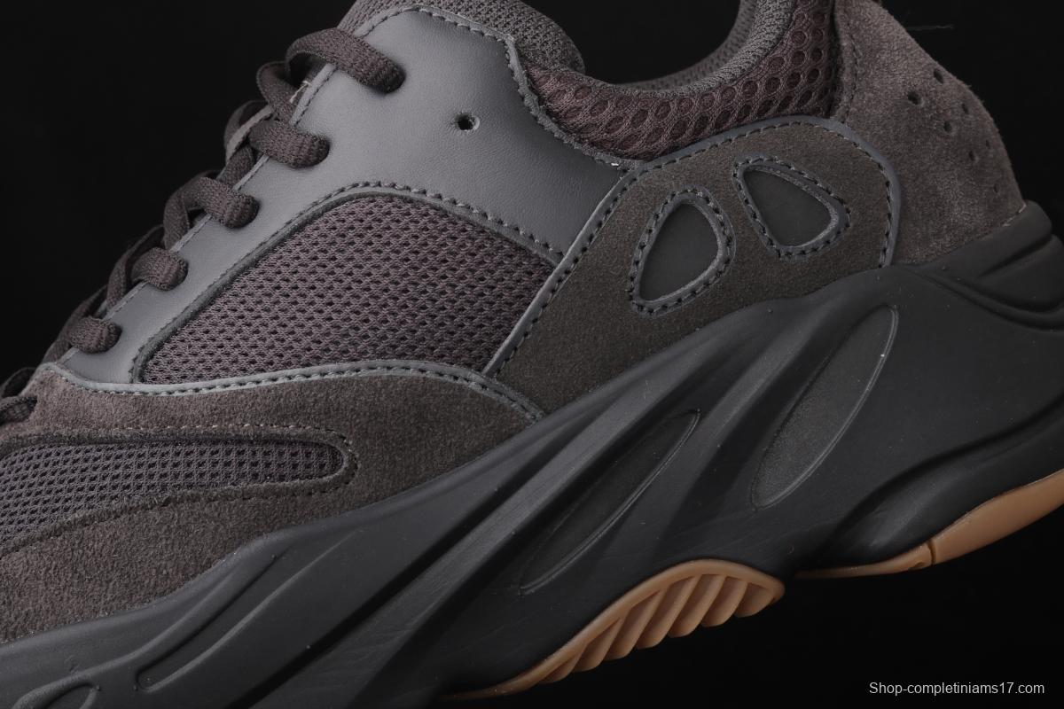 Adidas Yeezy Boost 700V2 Utility Black FV5304 Kanye Coconut 7003M reflective black rubber running shoes BASF popcorn