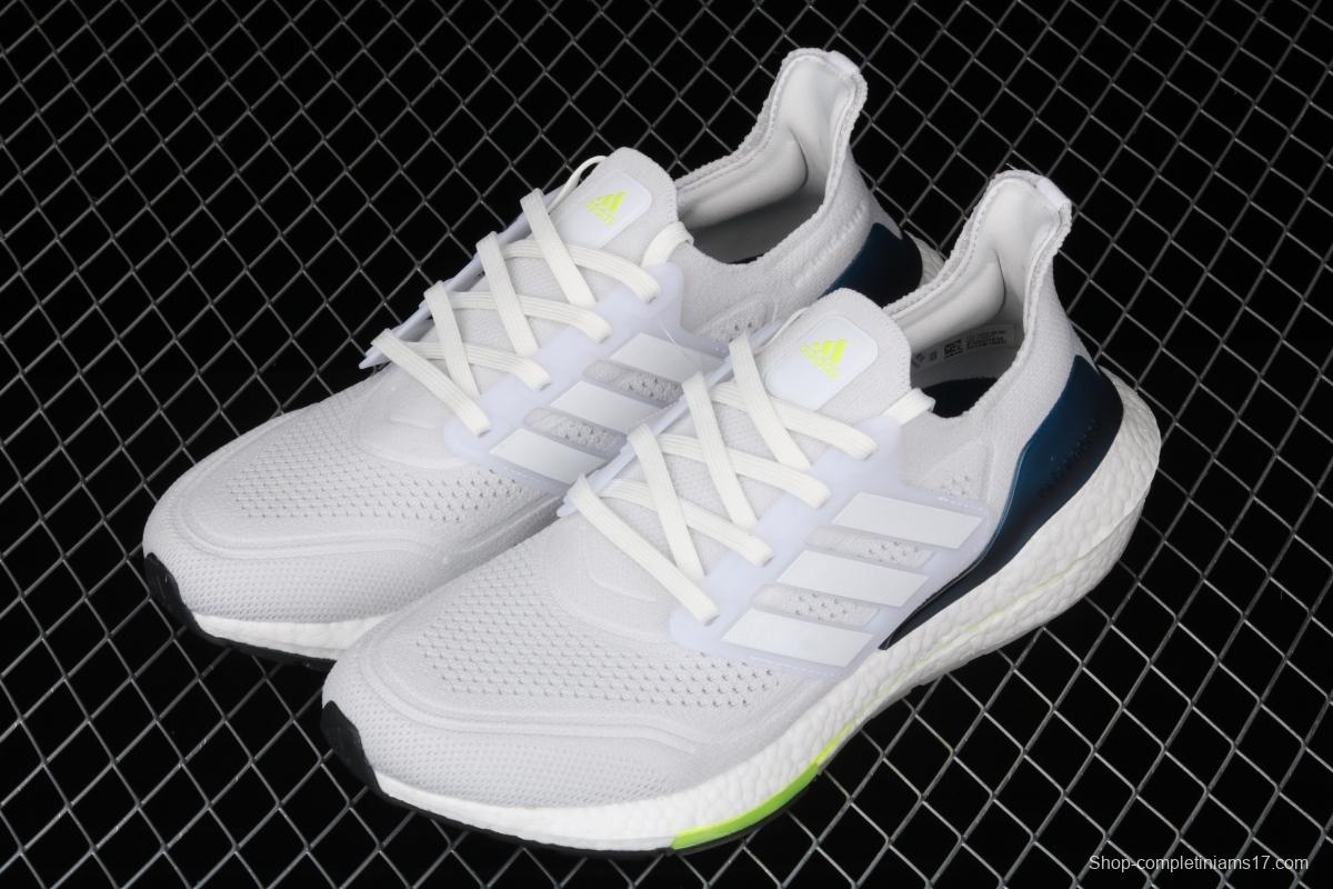 Adidas Ultra Boost 21 Consortium FY0371 Das new thick-soled popcorn running shoes