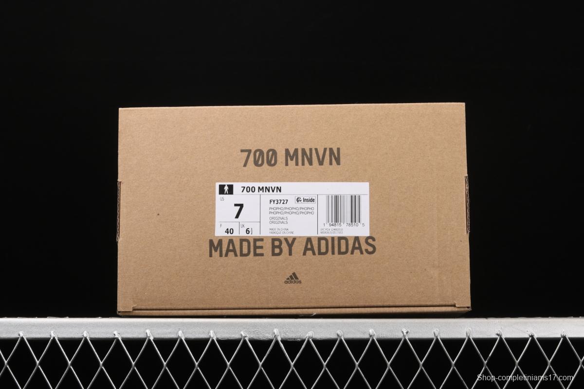 Adidas Yeezy Boost 3M 700 MNVN FY3727 coconut 700 3M reflective nylon running shoes