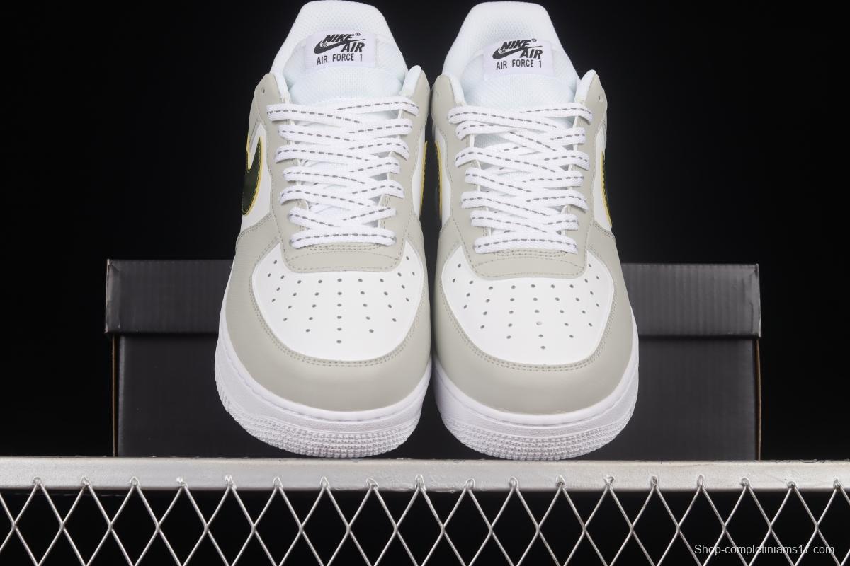 NIKE Air Force 1'07 Low White Gold Low Top Casual Sports Sneakers DC9029-100