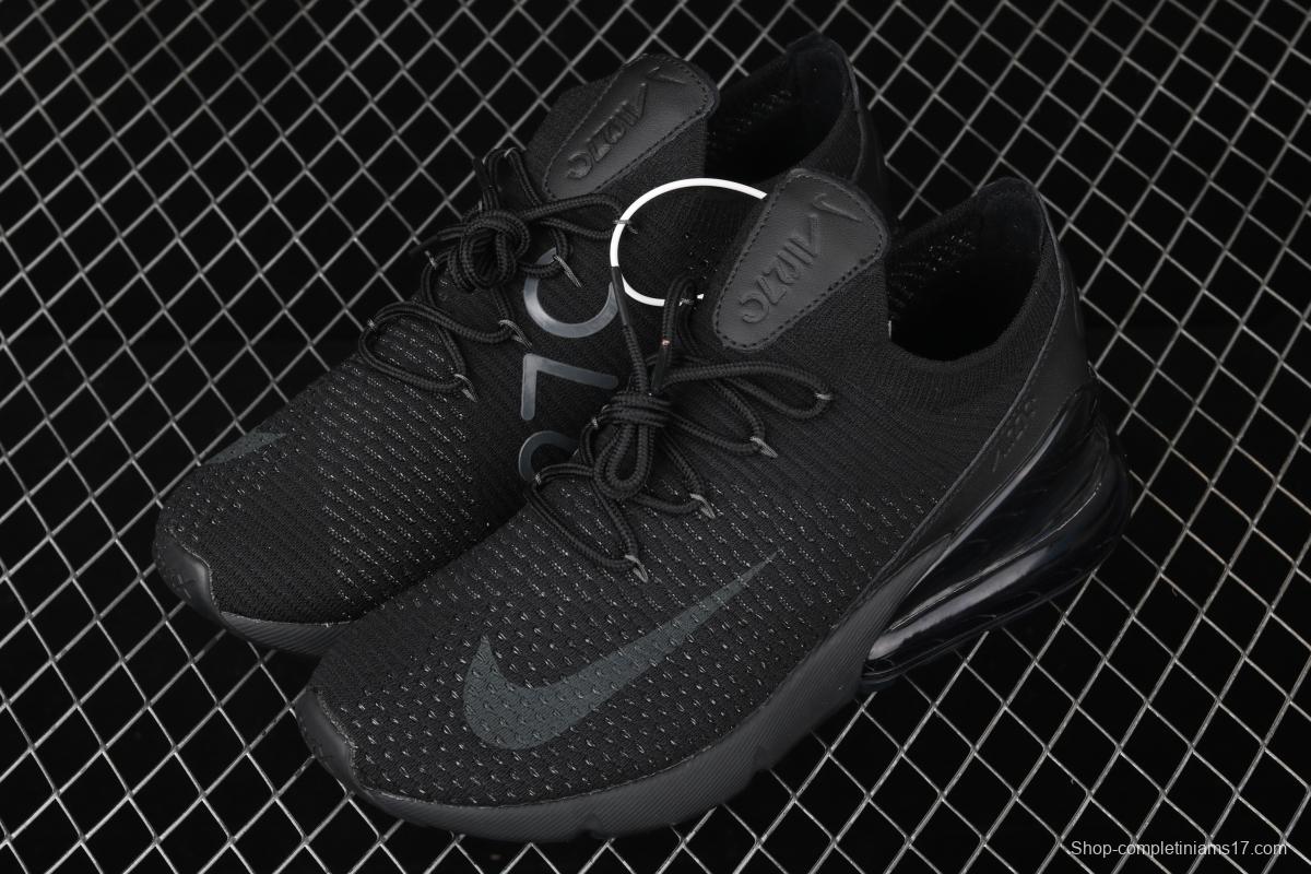 NIKE Air Max 270Flyknit retro style half palm air cushion running shoes AO1023-005