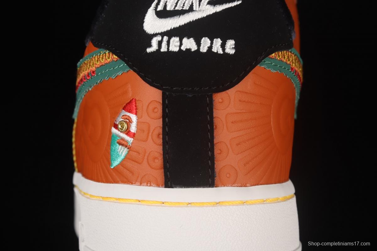 NIKE Air Force 1x 07 Low Siempre Familia Mexican style Day of the Dead low upper board shoes DO2157-816
