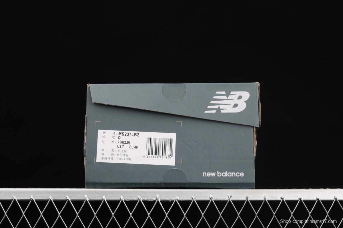 New Balance MS237 series retro leisure sports jogging shoes MS237LB2