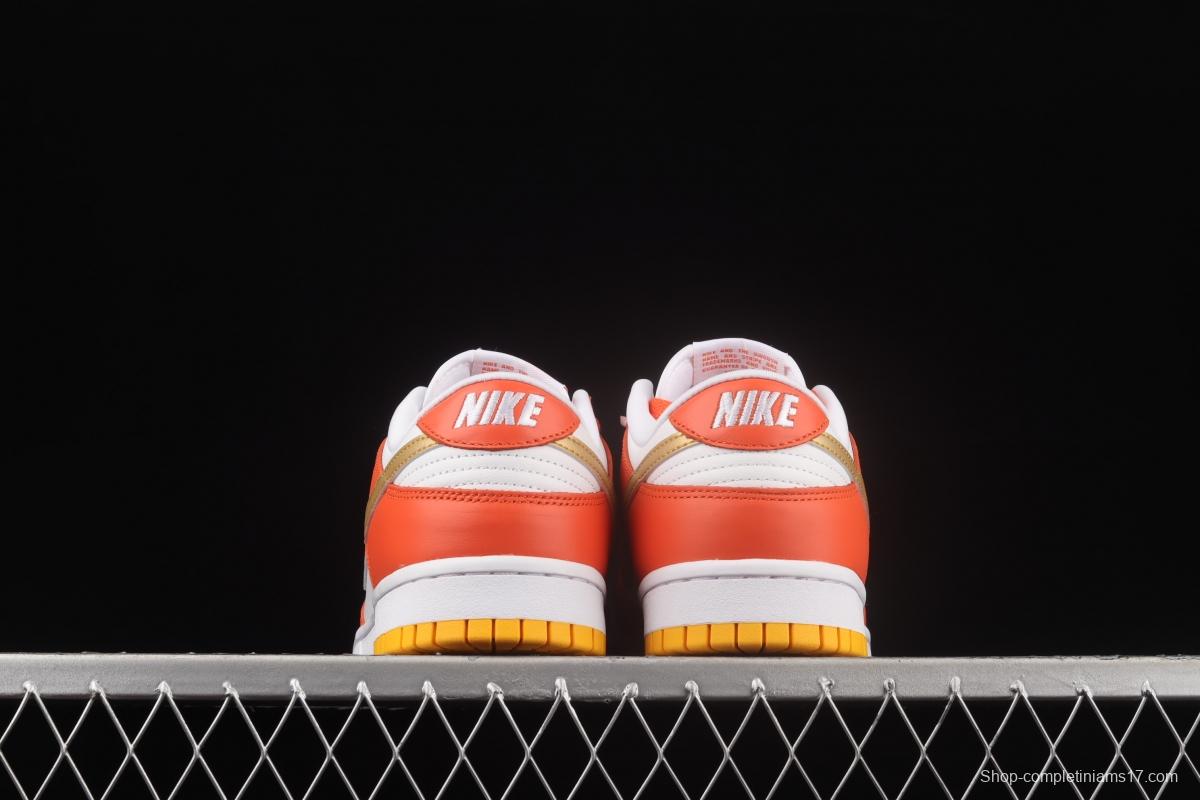 NIKE DUNK Low Golden Orange Platinum Orange SB rebound Fashion Leisure Board shoes DQ4690-800
