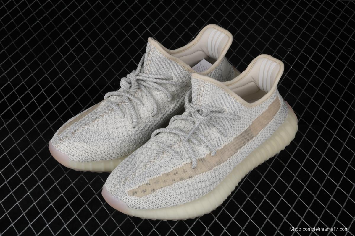 Adidas Yeezy 350 Boost V2 FV3254 Darth Coconut 350 second generation beard white hollowed-out star color