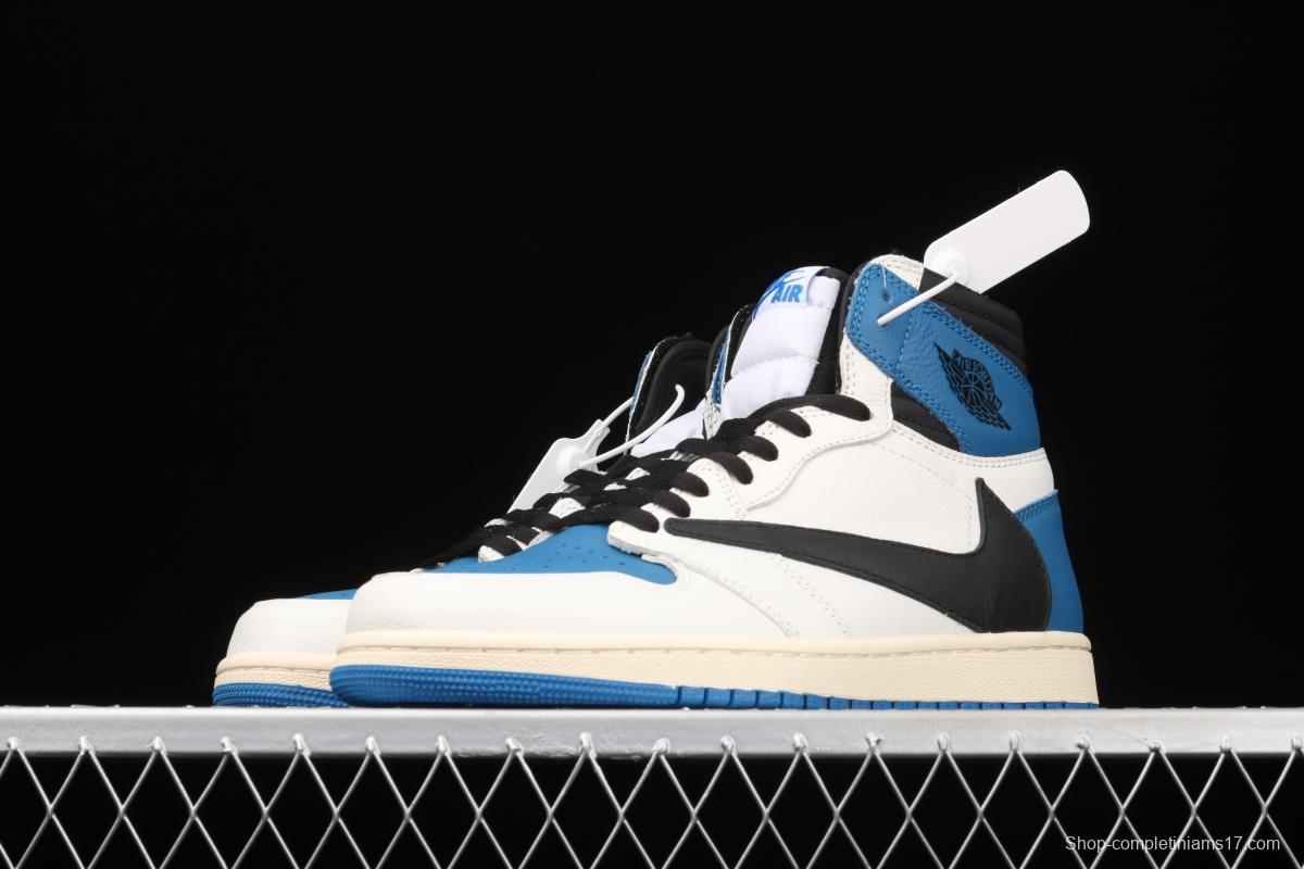 Travis Scott x Air Jordan 1 High OG Lightning inverted tick DH3227-105