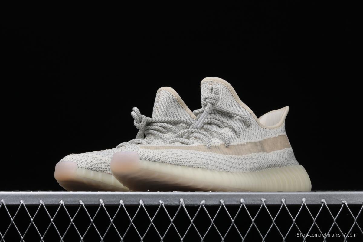 Adidas Yeezy 350 Boost V2 FV3254 Darth Coconut 350 second generation beard white hollowed-out star color