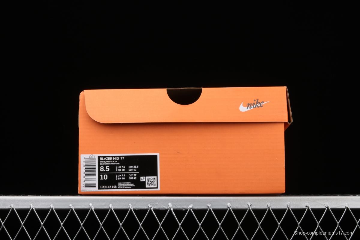 NIKE Blazer Mid '1977 Vintage WE Classic Trail Blazers High Band Leisure Sports Board shoes DA2142-146