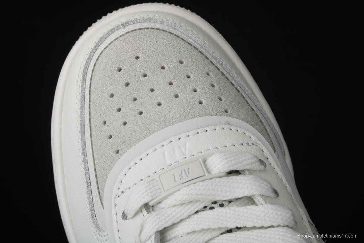 NIKE Air Force 1 ShAdidasow light weight heightened low-top 100-board shoes CW2655-001