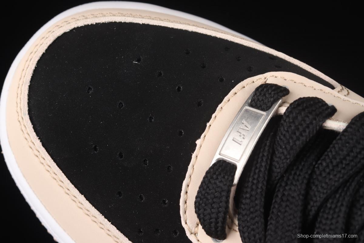 NIKE Air Force 11407Mid milk brown medium-top casual board shoes HD2523-156