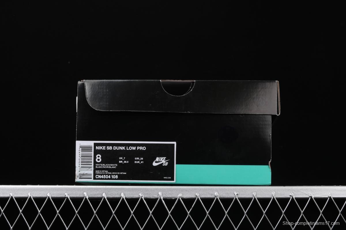 NIKE SB DUNK Low Pro raw rubber head layer leather leisure low-top skateboard shoes CN4504-108