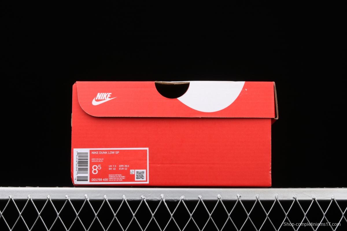 NIKE SB DUNK Low SP Shadow Grey second Generation Leisure Sports Skateboard shoes DD1768-400