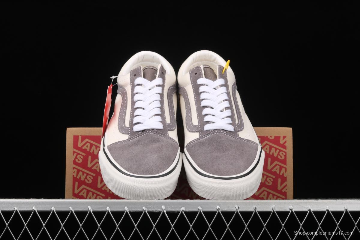 Vans Old Skool gray and white color low-top board shoes sports board shoes VNOA3WKT4OP