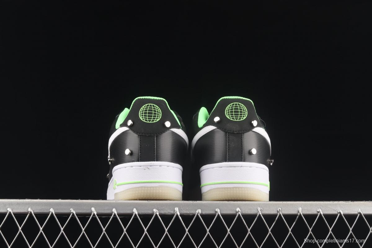 NIKE Air Force 1: 07 Low video game boy black, white and blue for low-top casual board shoes DO7085-001
