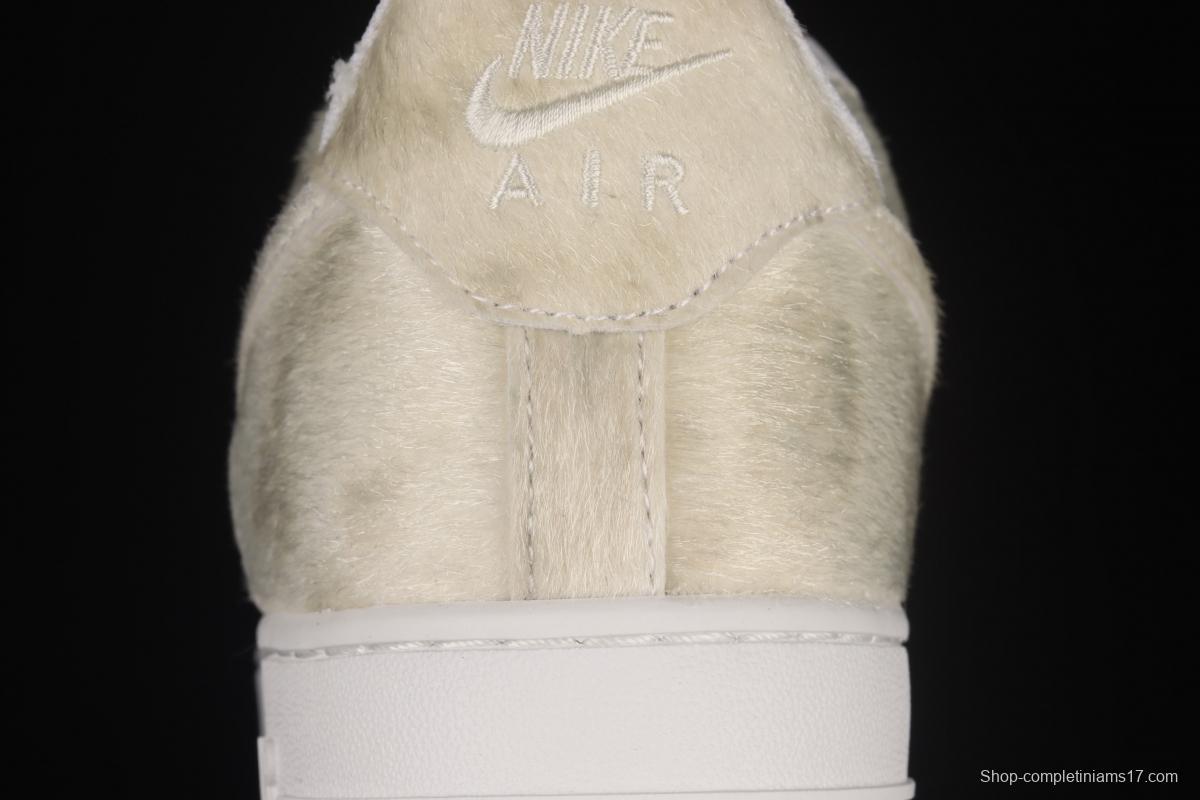 NIKE Air Force 1x 07 Low white mane stitching low-top casual board shoes DM9088-001