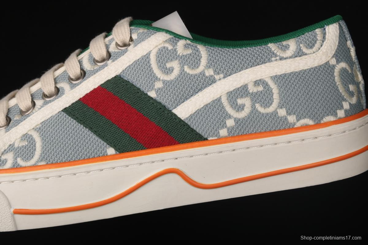 Gucci Tennis 1977 Print Sneaker canvas printed retro leisure sports board shoes