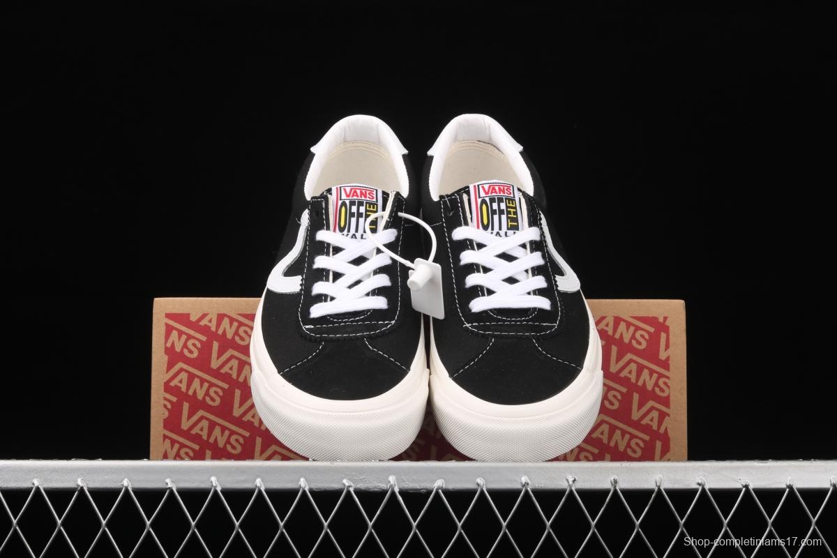 Vans Sport 73 Dx Chen Feiyu with Anaheim classic black and white canvas retro low-top casual board shoes VN0A3WLQUL1