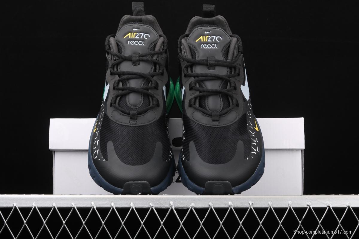 NIKE Air Max 270React new high-frequency mesh hollowing out function half-palm air cushion running shoes CT2538-001