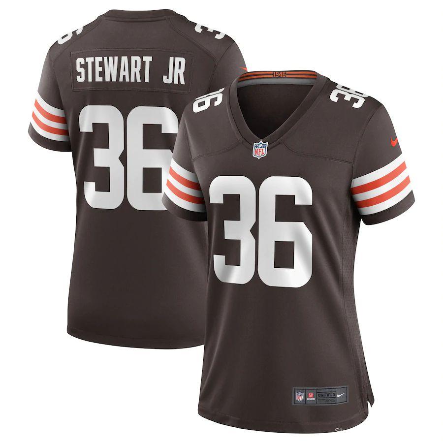 Women's M.J. Stewart Jr. Brown Player Limited Team Jersey